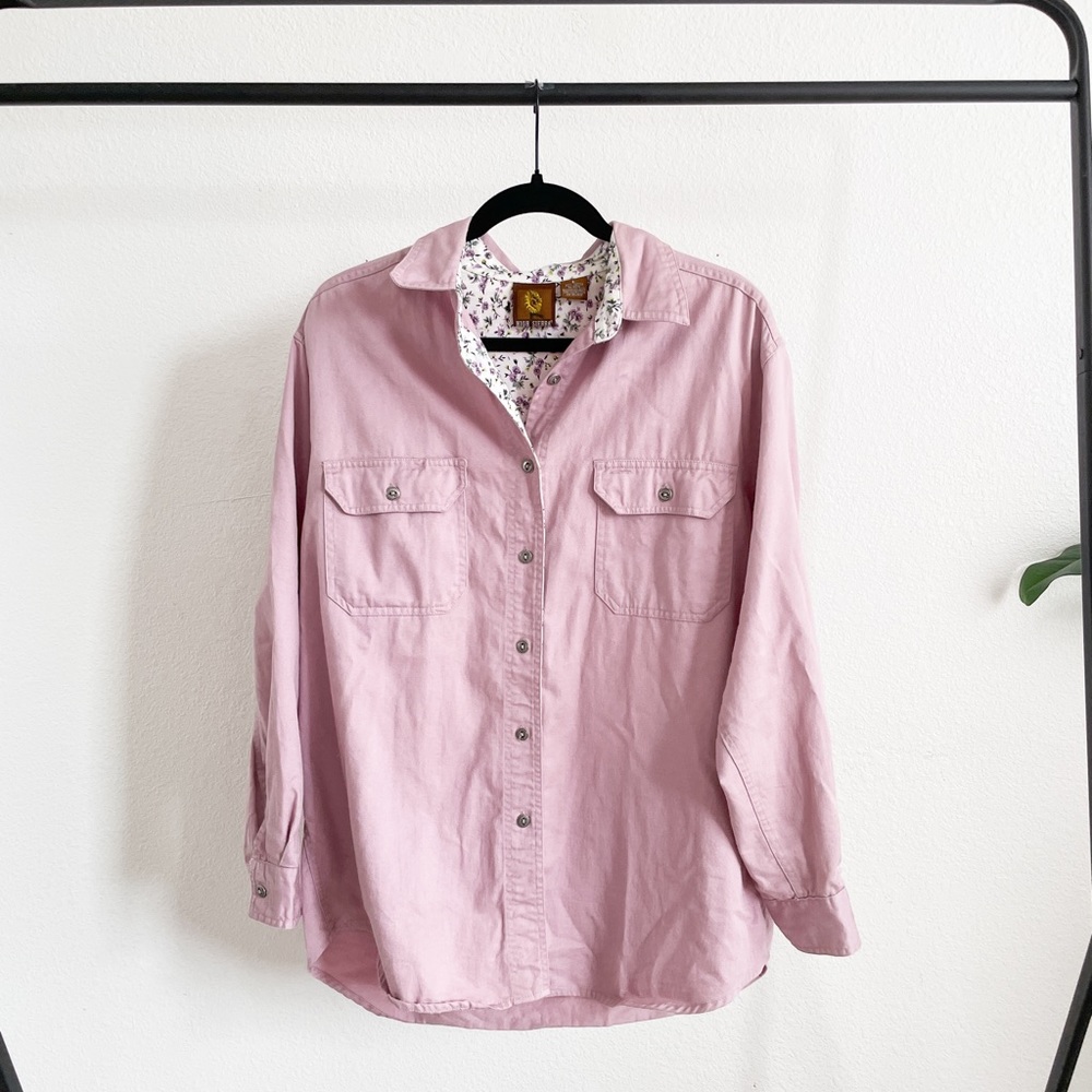 High Sierra Lilac long sleeve button down - Large
